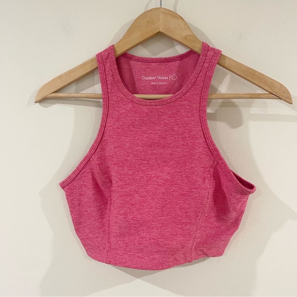 Outdoor Voices Athena Pink Women's Sports Bra size S